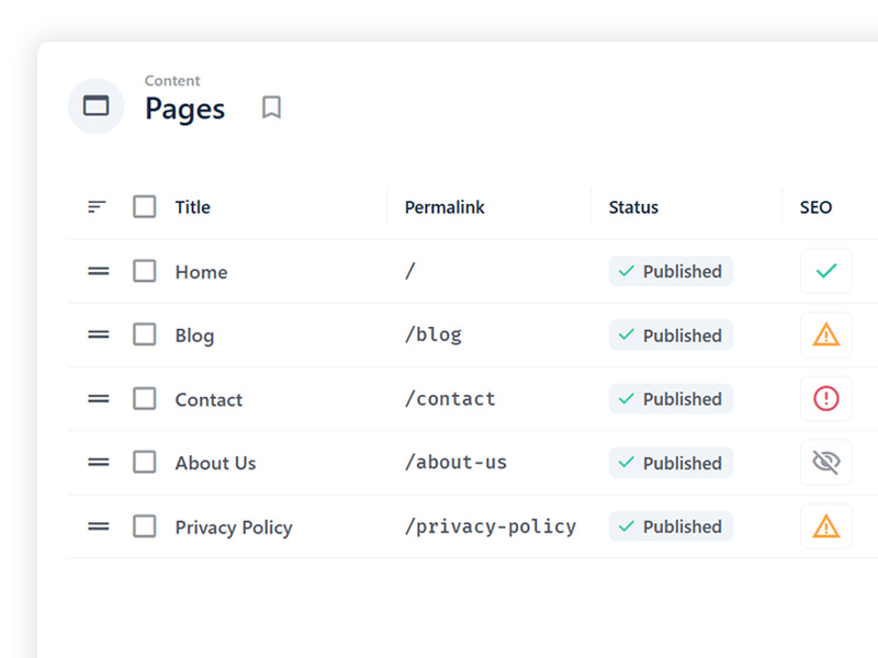Easy content management